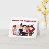 *****GLÜCKLICH 1. HALLOWEEN***** BOO FÜR SIE!!!!!! KARTE (Gelbe Blume)