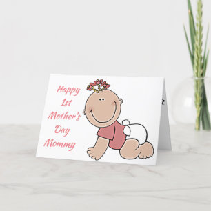 GLÜCKLICH **1. MUTTERTAG MOMMY** FEIERTAGSKARTE
