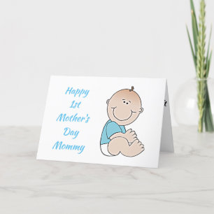 GLÜCKLICH **1. MUTTERTAG MOMMY** FEIERTAGSKARTE