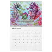 Glücklich 2021! Sei glücklich! Macht Kunst. Kalender (Feb 2027)