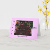 "GLÜCKLICH ***25.*** WOHNUNGSJAHRESZEITRAUM" KARTE (Gelbe Blume)