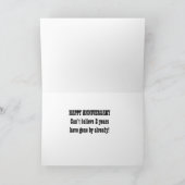 GLÜCKLICH "2. JAHRESTAG** und GENIESSEN!! Karte (Innenseite)