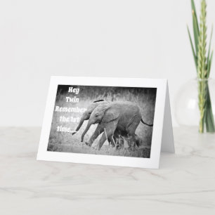 GLÜCKLICH **30. GEBURTSTAG ZU MEINER "TWIN"-KARTE KARTE