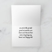 GLÜCKLICH **40. GEBURTSTAG ZU MEINER "TWIN"-KARTE KARTE (Innenseite)