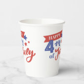Glücklich 4. Juli 8 oz Papier Cups Pappbecher (Links)