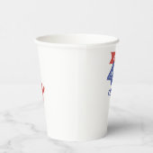 Glücklich 4. Juli 8 oz Papier Cups Pappbecher (Rechts)