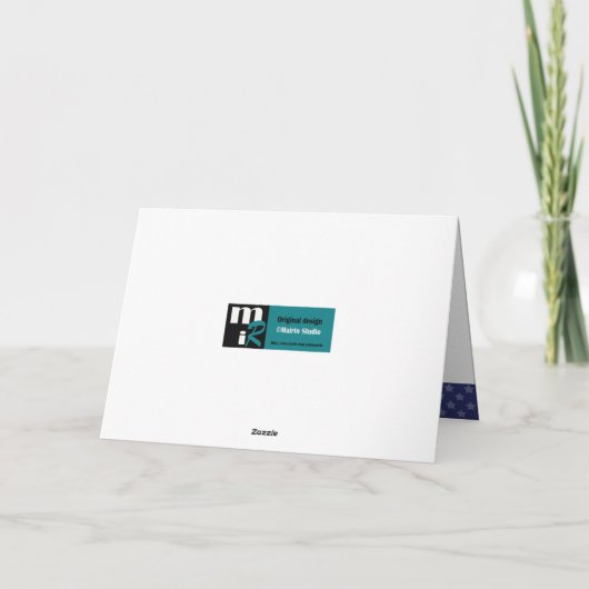 Glücklich 4. Juli. Friedenstruppe Karte (Rückseite)