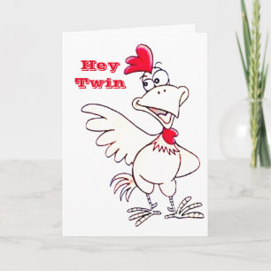 GLÜCKLICH "50. GEBURTSTAG" ZU MEINEM **TWIN** KARTE