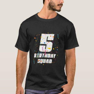 Glücklich 5. Geburtstag Squad Happy 5 Jahre alt Ge T-Shirt
