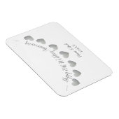 Glücklich 70. Hochzeitstag Platinum Mum & Vater Magnet (Rechte Seite)