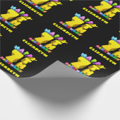 glücklich 7. Geburtstag Geschenkpapier (Ecke)