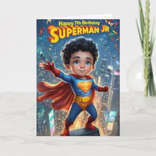 glücklich 7. Geburtstag Karte