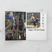 glücklich 7. Geburtstag Karte (Innenseite)