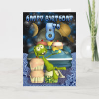 Glücklich 8. Geburtstag Plantet's Boy, Outerspace