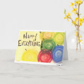 Glücklich alles karte (Gelbe Blume)