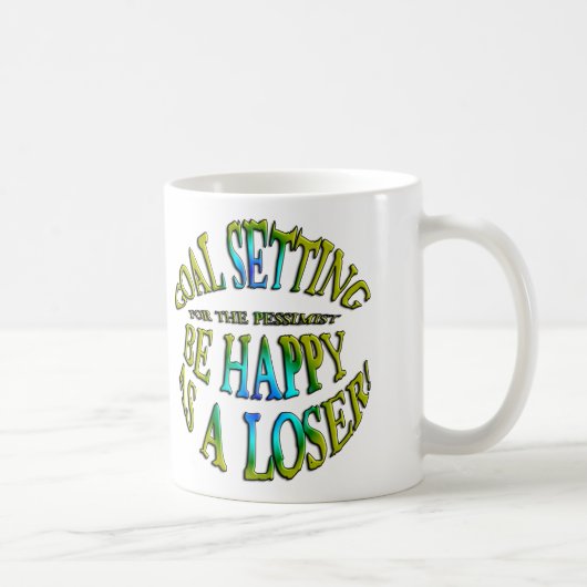 Glücklich als Verlierer Kaffeetasse (Rechts)