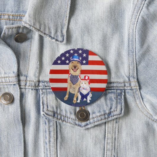 Glücklich am 4. Juli!! Button (Beispiel)