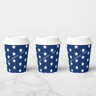 Glücklich! American USA Flag 4. Juli Personalize Pappbecher
