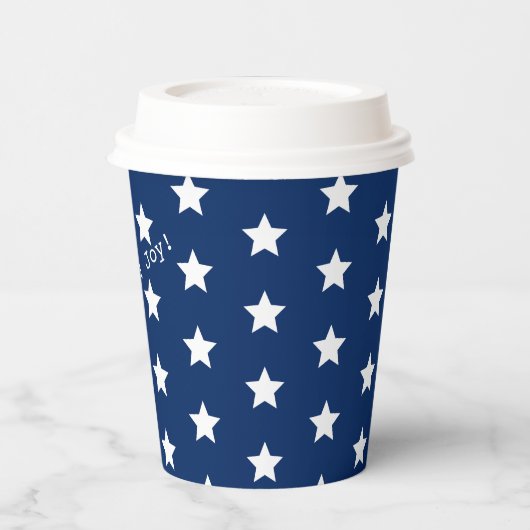 Glücklich! American USA Flag 4. Juli Personalize Pappbecher (Links)