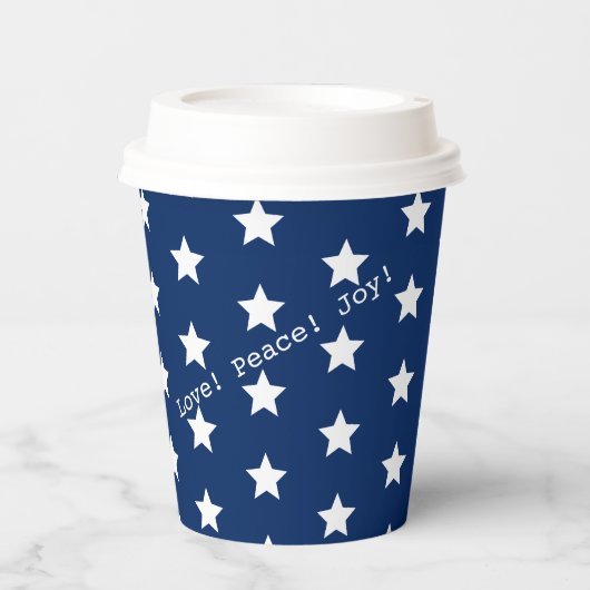 Glücklich! American USA Flag 4. Juli Personalize Pappbecher (Vorderseite)