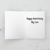 GLÜCKLICH **^ANNIVERSARY*** FÜR MEINE "LIEBE" KARTE (Innenseite)
