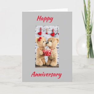 GLÜCKLICH "ANNIVERSARY" zu **MY HONEYBEAR** Card Karte