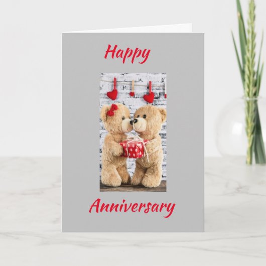 GLÜCKLICH "ANNIVERSARY" zu **MY HONEYBEAR** Karte (Vorderseite)