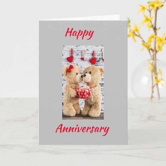 GLÜCKLICH "ANNIVERSARY" zu **MY HONEYBEAR** Karte (Gelbe Blume)