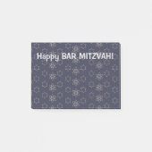 Glücklich Bar Mitzvah! Post-it Klebezettel (Vorderseite)