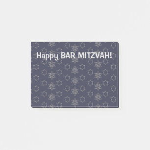Glücklich Bar Mitzvah! Post-it Klebezettel