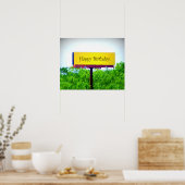 GLÜCKLICH BIRTHDAY BILLBOARD: "Jubilant"_ Poster (Küche)