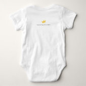 GLÜCKLICH BIRTHDAY DADDY BABY CLOTHES STRAMPLER (Rückseite)