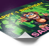 GLÜCKLICH BIRTHDAY DschungelKIDS Fotodruck (Ecke)