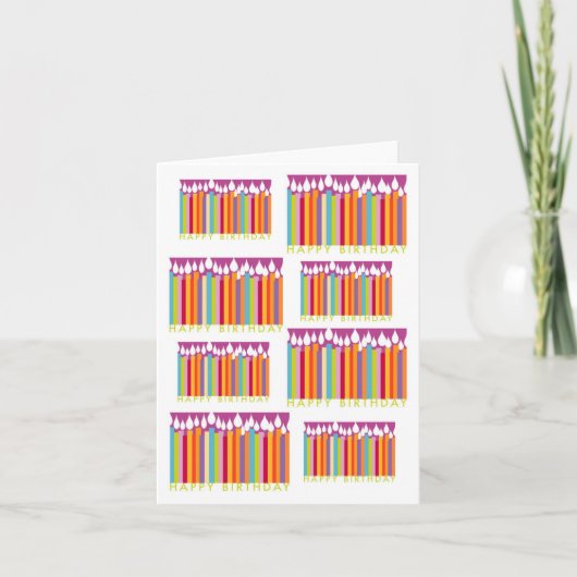 GLÜCKLICH BIRTHDAY KARTE (Vorderseite)