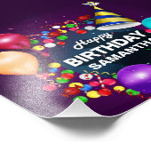 GLÜCKLICH BIRTHDAY KIDS FOTODRUCK (Ecke)