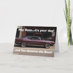 GLÜCKLICH BIRTHTAGE BOSS-YOU AGED GUT WIE DIESES A KARTE