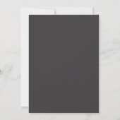 Glücklich bis ans Ende der Nacht Hochzeitsempfang Einladung (Rückseite)
