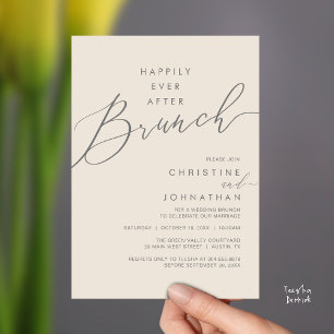 Glücklich bis ans Ende der Nacht Hochzeitsempfang Einladung