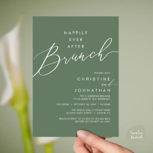 Glücklich bis ans Ende der Nacht Hochzeitsempfang Einladung