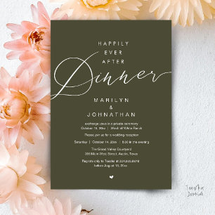 Glücklich bis ans Ende der Nacht Hochzeitsempfang  Einladung