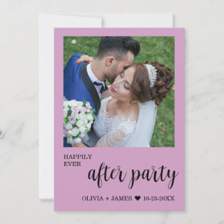 Glücklich bis ans Ende der Party Hochzeitsempfang Einladung