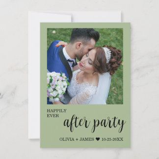 Glücklich bis ans Ende der Party-Hochzeitsempfang- Einladung