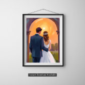 Glücklich Bis Ans Ende Der Zeit Braut & Bräutigam Poster