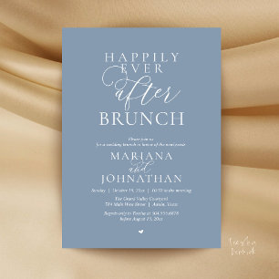 Glücklich bis ans Ende der Zeit Brunch, Moderne el Einladung