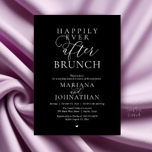 Glücklich bis ans Ende der Zeit Brunch, Moderne el Einladung