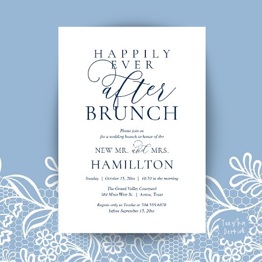 Glücklich bis ans Ende der Zeit - Brunch nach der Einladung