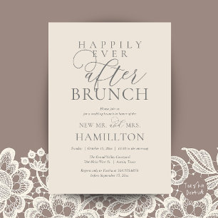 Glücklich bis ans Ende der Zeit - Brunch nach der Einladung
