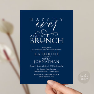Glücklich bis ans Ende der Zeit Brunch nach der Ho Einladung