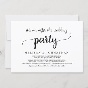 Glücklich bis ans Ende der Zeit Hochzeits-Elopemen Einladung