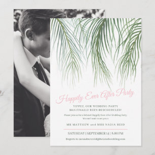Glücklich bis ans Ende der Zeit Palme nach der Hoc Save The Date
